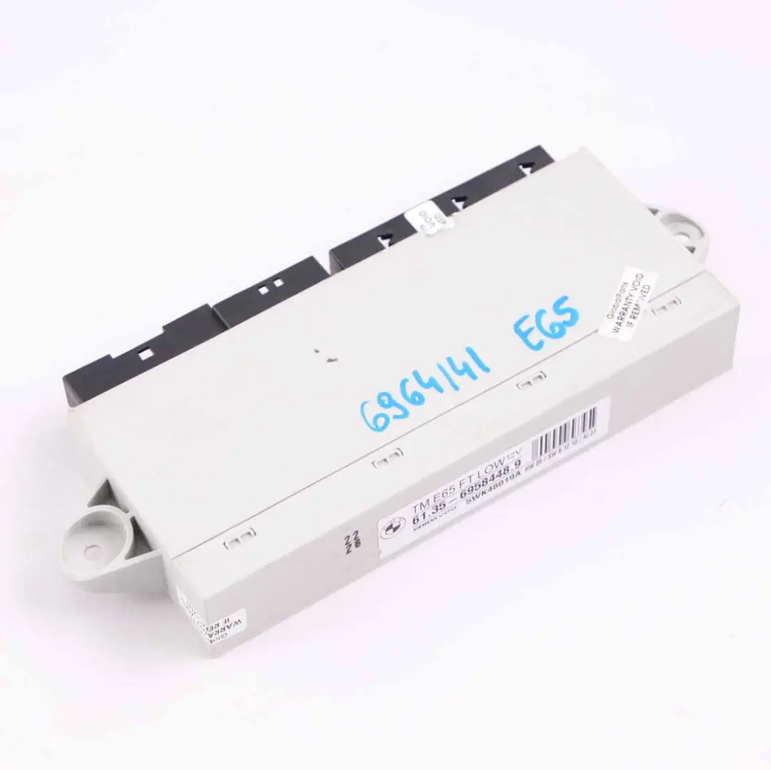 Steuergerät BMW E65 E66 E67 Modul Tür Vorne Fahrerseite 6958448 für mit Teilenummer 6964141 Steuergerät BMW E65 E66 E67 Modul Tür Vorne Fahrerseite 6958448 - SKU 6964141-1 - Teilenummer 6964141