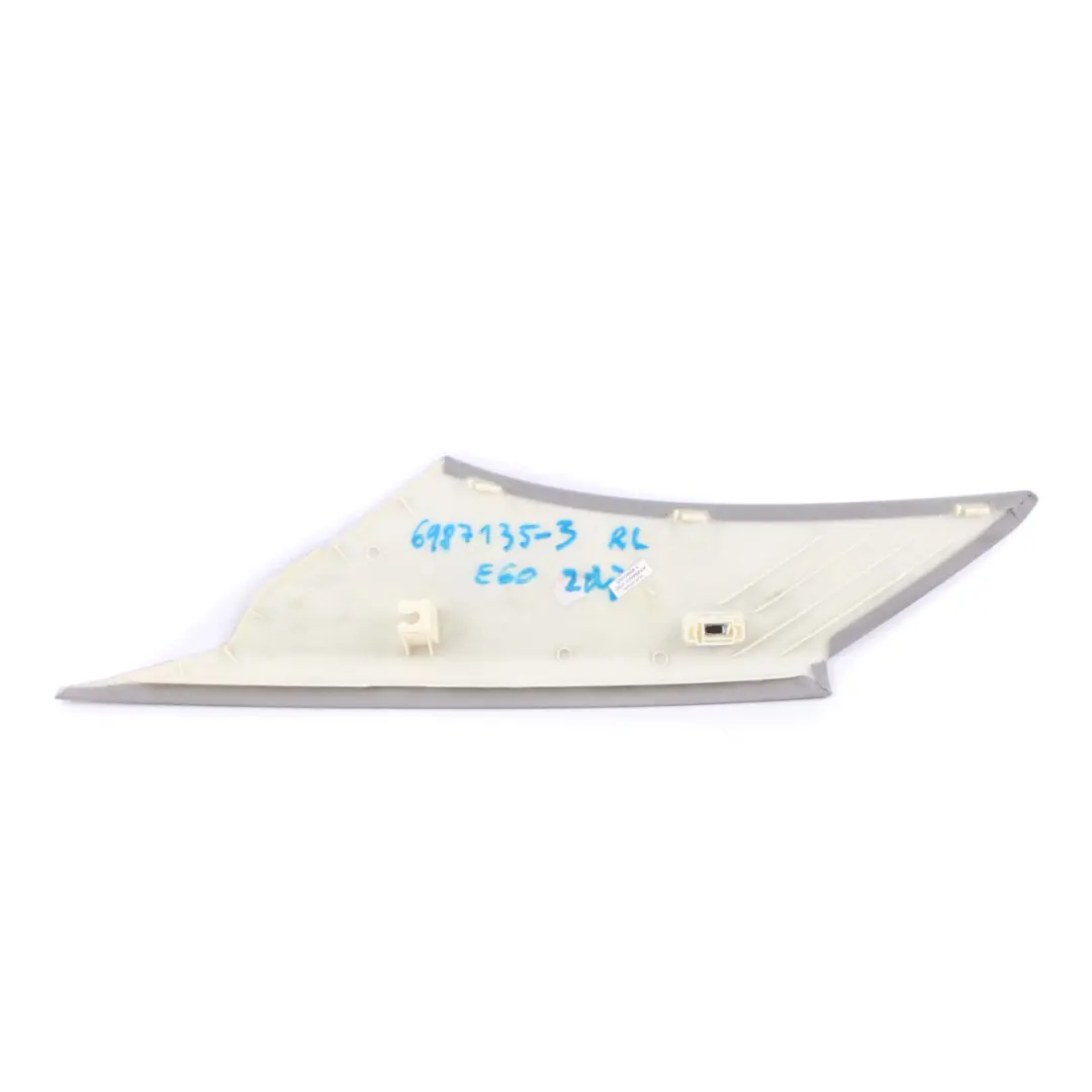 Cover Trim Panel BMW E60 1 C Column Rear Left N/S Himmelgrau Grey - SKU 6965449-1 - Part number 6965449
