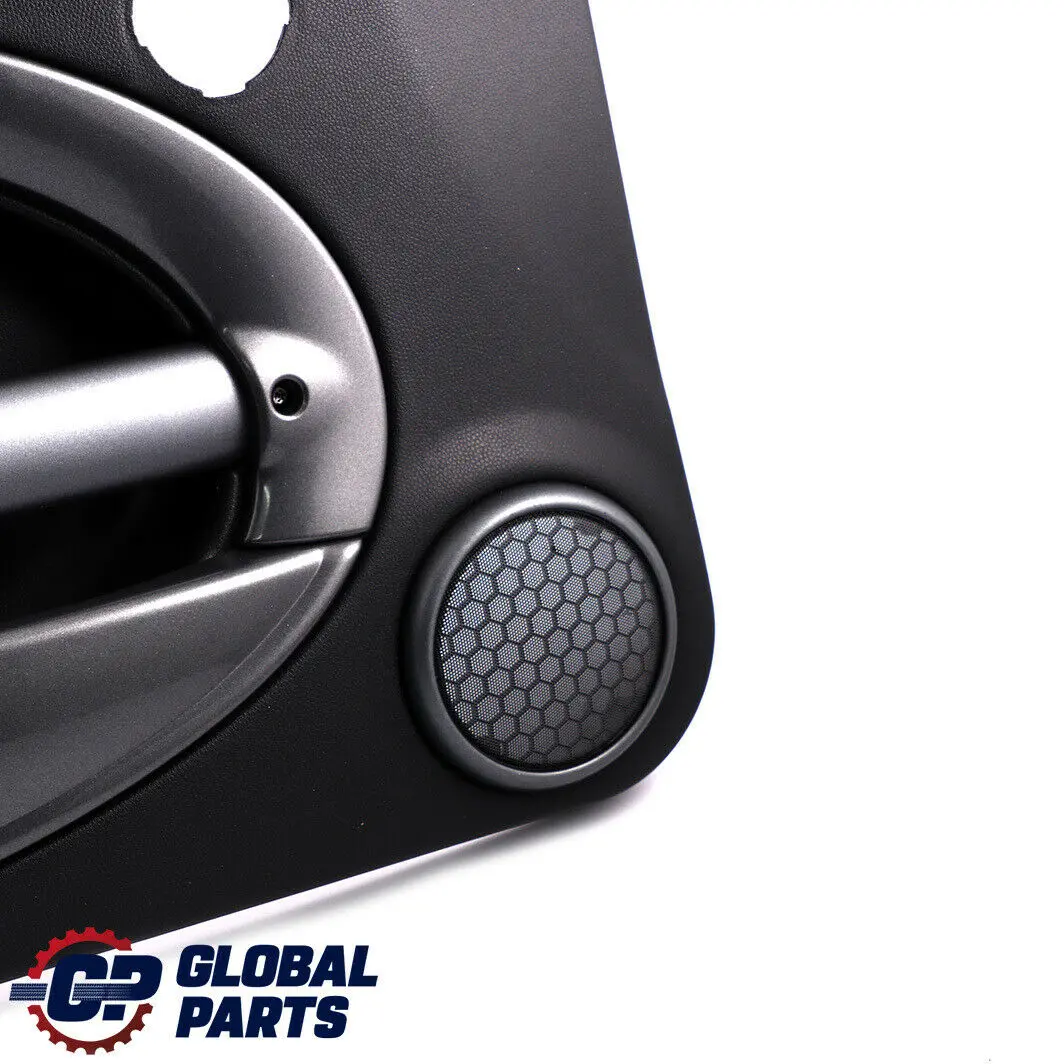 Front Left Door Card Trim Park Lane Panther Black Royal Grey para Mini R50 R53 con número de pieza 6965525 Mini R50 R53 Front Left Door Card Trim Park Lane Panther Black Royal Grey - SKU 6965525-1 - Número de pieza 6965525