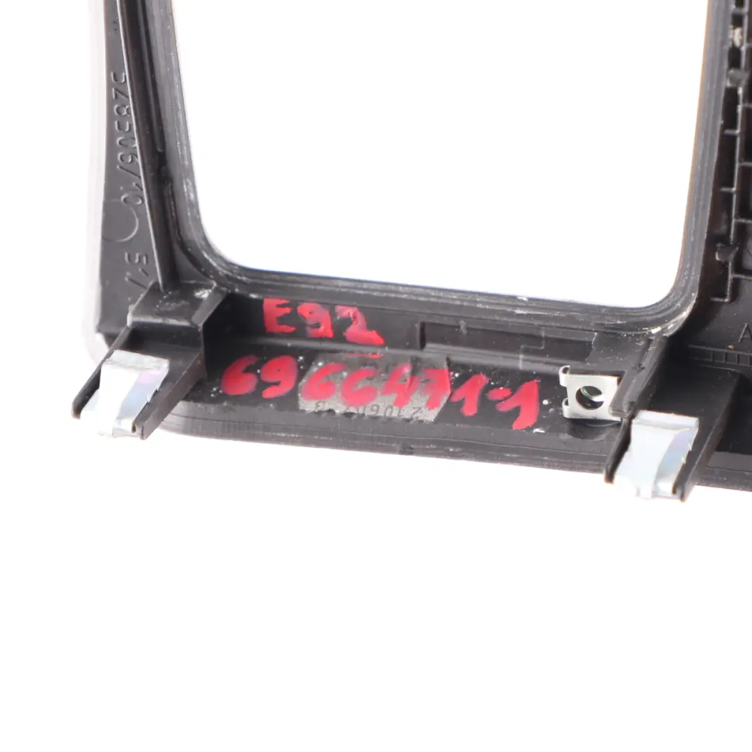 BMW E92 E93 Mittelkonsole Hinten Abdeckung Pappel Holzmaserung Grau - SKU 6966471-1 - Teilenummer 6966471