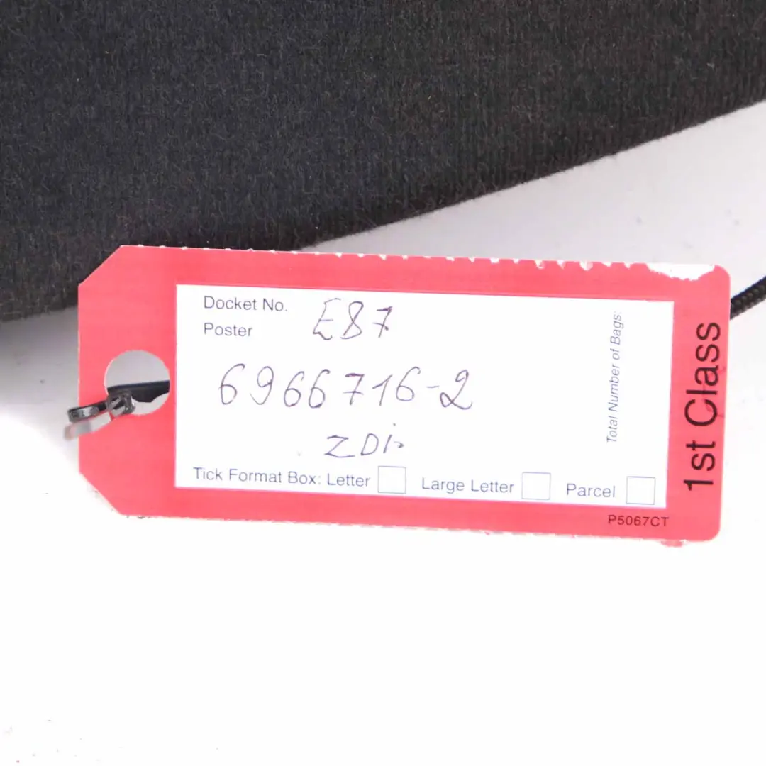  Plaque d'immatriculation BMW E81 E87 Lunette arrière Panneau de coffre Anthrazit - SKU 6966716-2 - Numéro de pièce 6966716