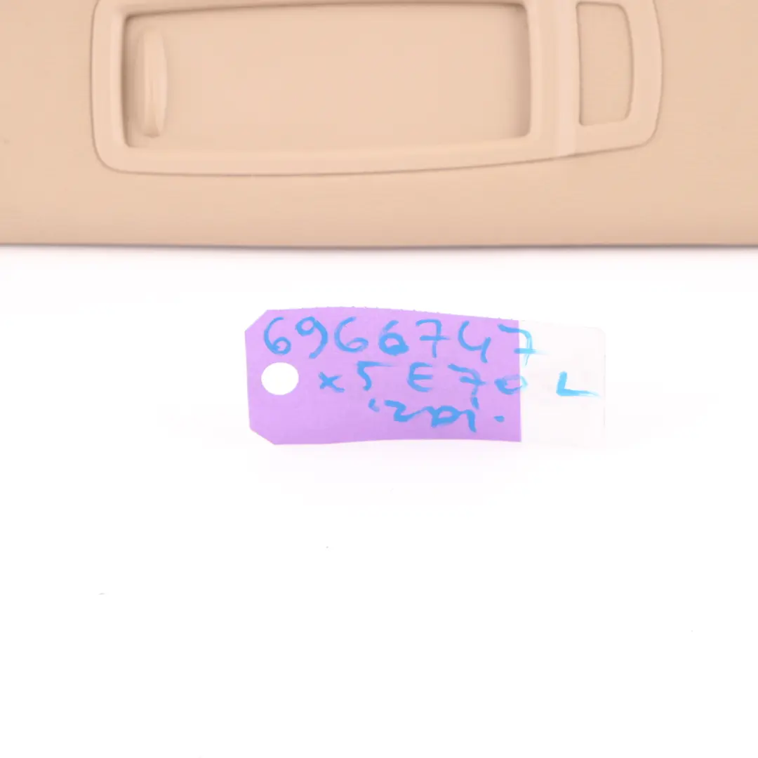 BMW X5 E70 Sun Visor Mirror Make-Up Panel Left N/S Savannabeige - SKU 6966747 - Part number 6966747