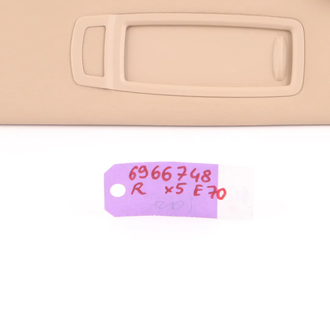 Sun Visor Mirror Make-Up Panel Right O/S Savannabeige to BMW X5 E70 with Part number 6966748 BMW X5 E70 Sun Visor Mirror Make-Up Panel Right O/S Savannabeige - SKU 6966748 - Part number 6966748