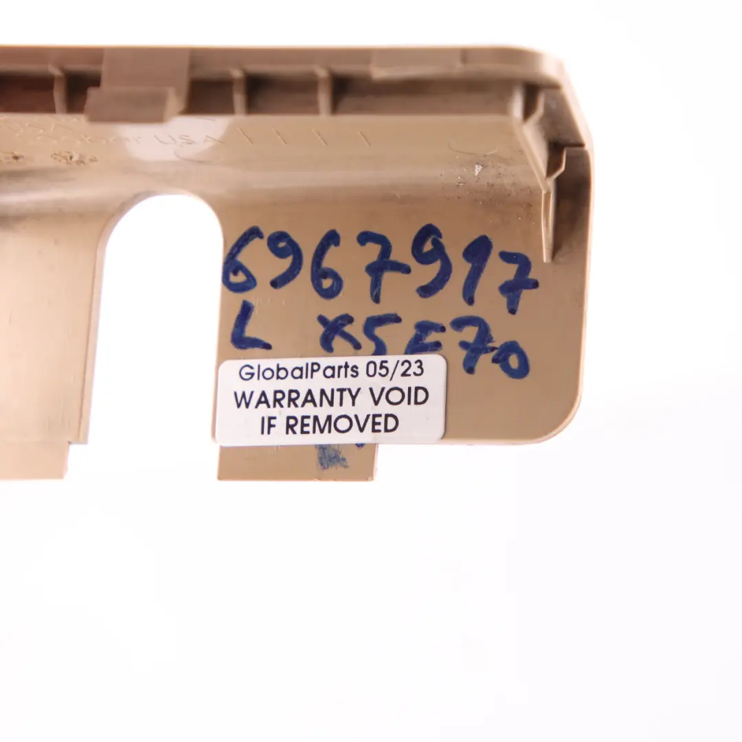 Trunk Floor Cover Covering Column Left N/S Trim Panel Beige 7145907 to BMW X5 E70 with Part number 6967917 BMW X5 E70 Trunk Floor Cover Covering Column Left N/S Trim Panel Beige 7145907 - SKU 6967917 - Part number 6967917