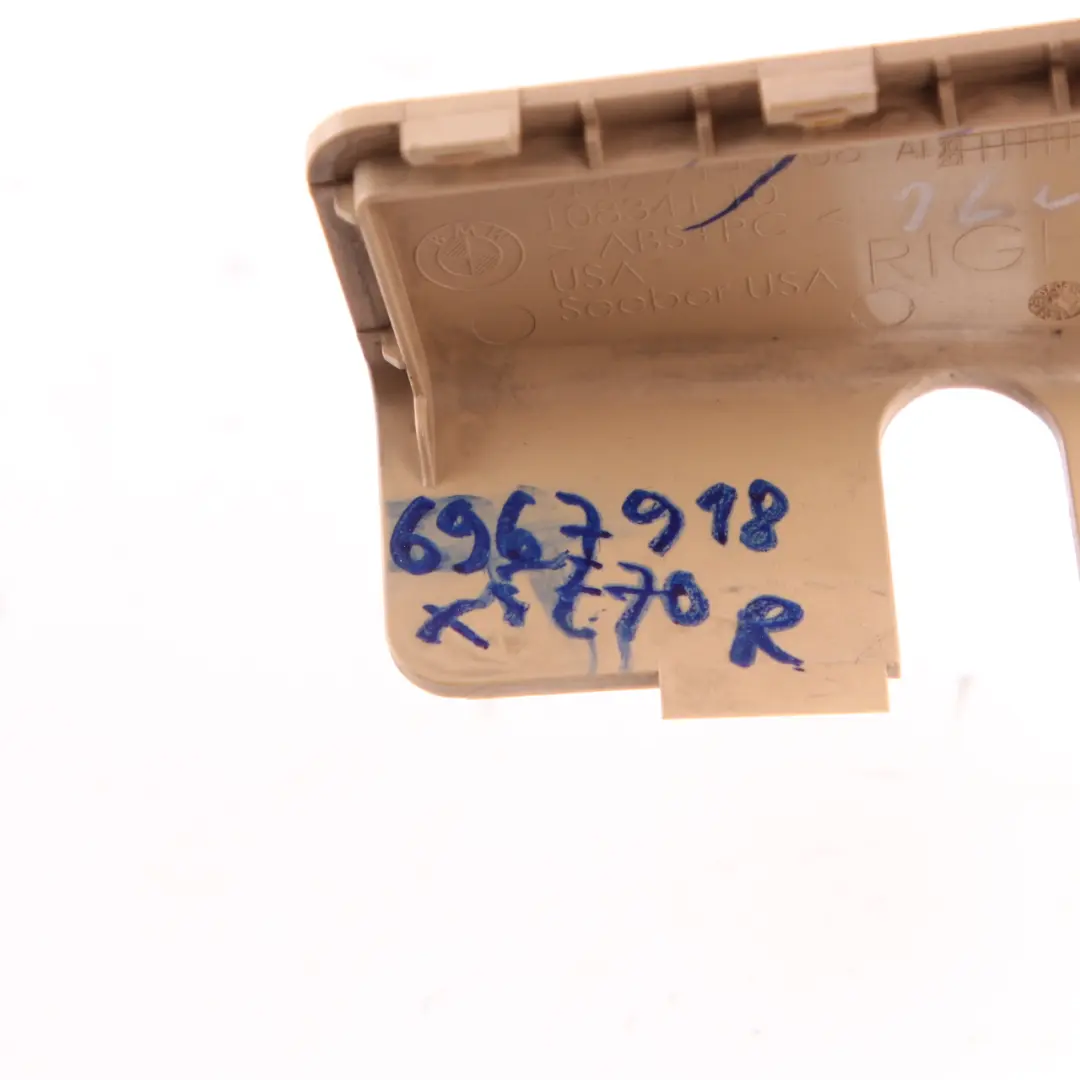 BMW X5 E70 Column Cover Covering Right O/S Trim Panel Trunk Beige 7145908 - SKU 6967918 - Part number 6967918