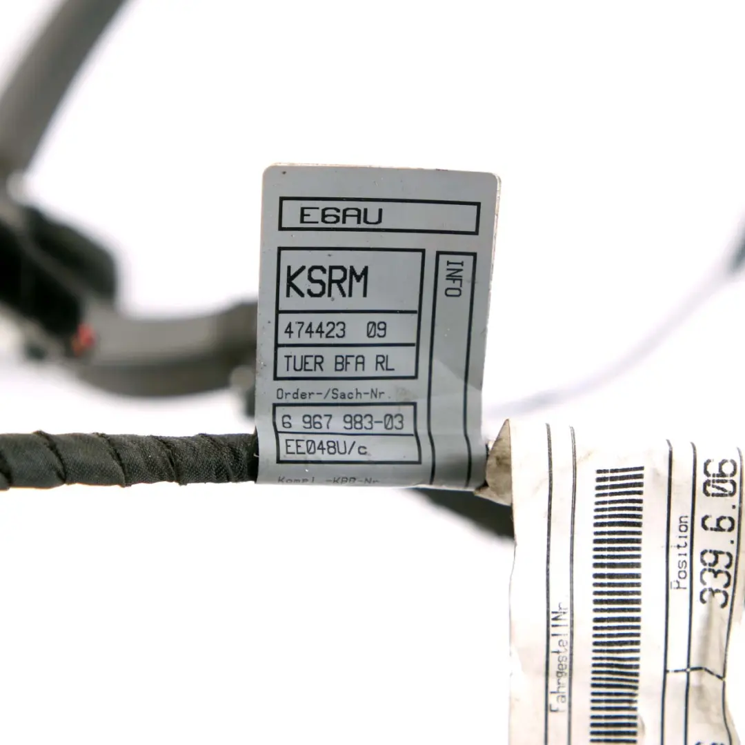 Door Wiring Loom Cable Harness to BMW 6 Series E63 with Part number 6967983 BMW 6 Series E63 Door Wiring Loom Cable Harness - SKU 6967983 - Part number 6967983