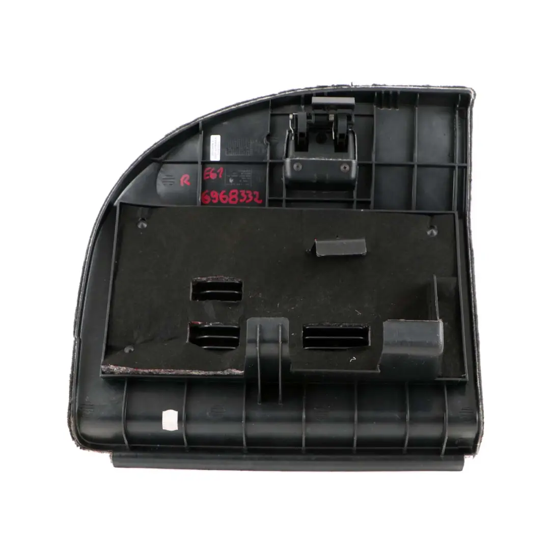 Trunk Rear Carpet Flap Boot Anthracite Right O/S 7050368 to BMW E61 LCI with Part number 6968332 BMW E61 LCI Trunk Rear Carpet Flap Boot Anthracite Right O/S 7050368 - SKU 6968332 - Part number 6968332