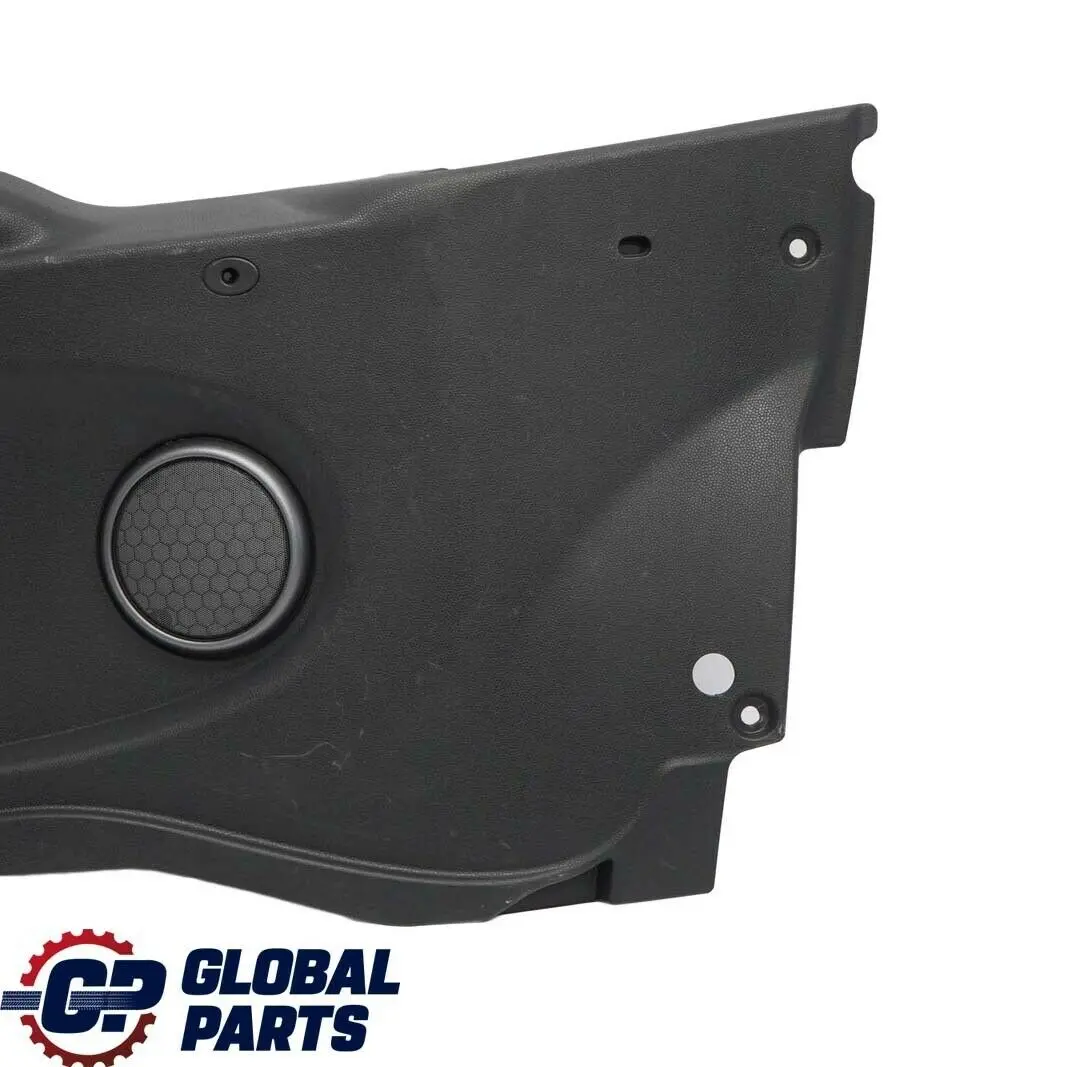 Trasero Derecho Lateral Trim Panel Panther Negro para Mini Cabrio R52 con número de pieza 6968590 Mini Cabrio R52 Trasero Derecho Lateral Trim Panel Panther Negro - SKU 6968590 - Número de pieza 6968590