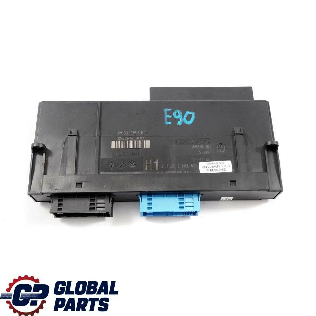 BMW E90 ECU Modulo Di Controllo Del Corpo H1 PL2 JBBFE Scatola Giunzione 6968832