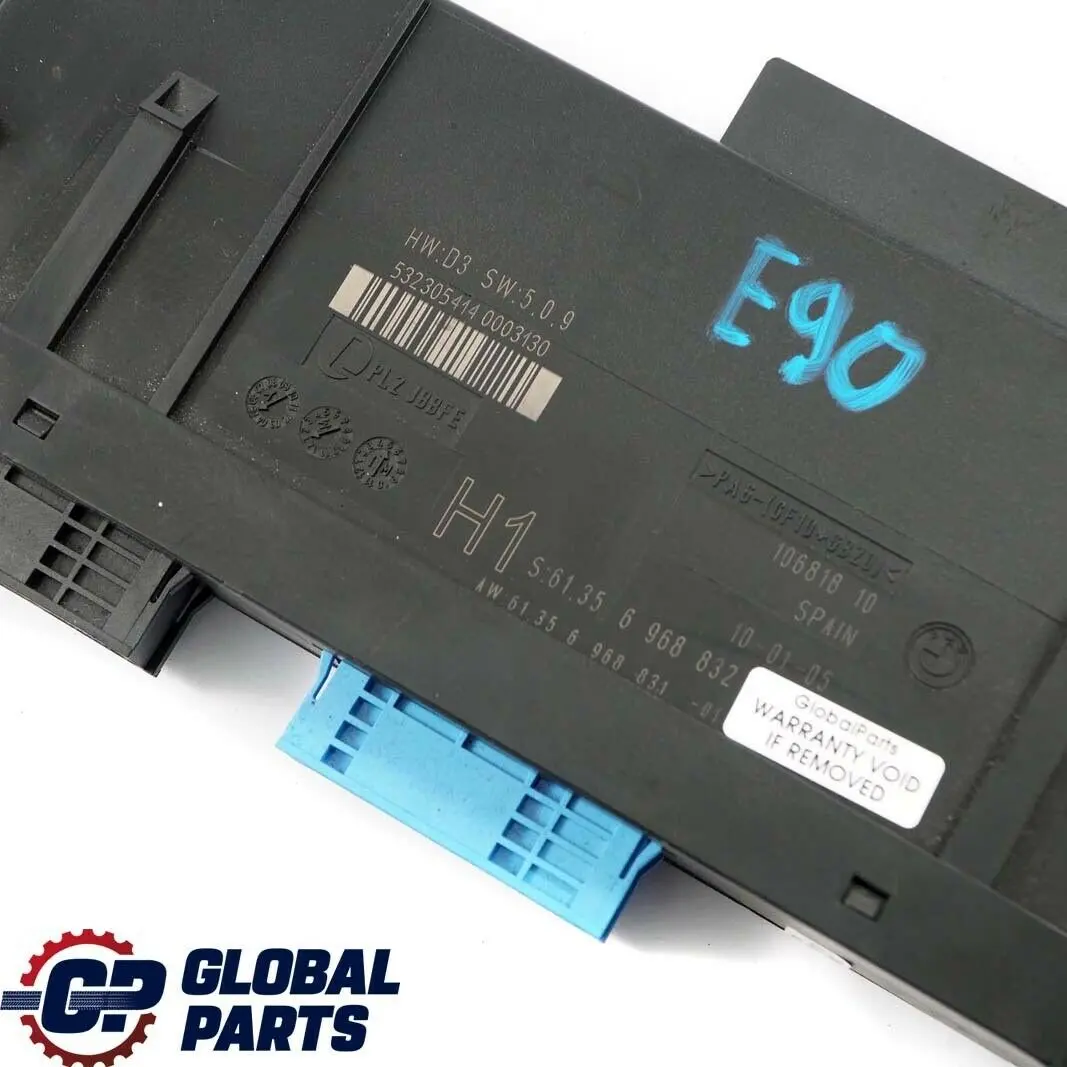  Module De Commande Carrosserie ECU BMW E90 H1 PL2 JBBFE Boîte Jonction - SKU 6968832 - Numéro de pièce 6968832