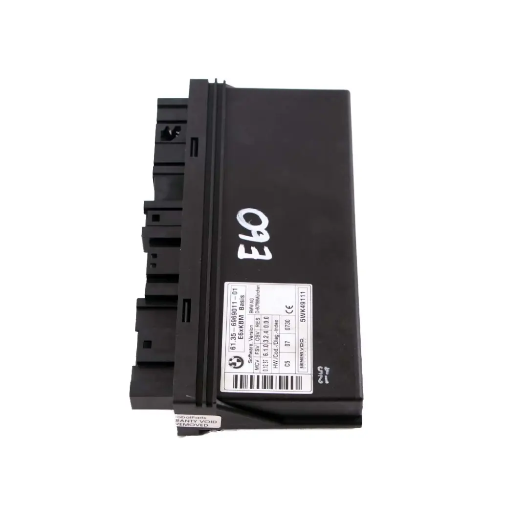BMW E60 E63 E64 Body Control Module ECU Control Unit - SKU 6969011 - Part number 6969011