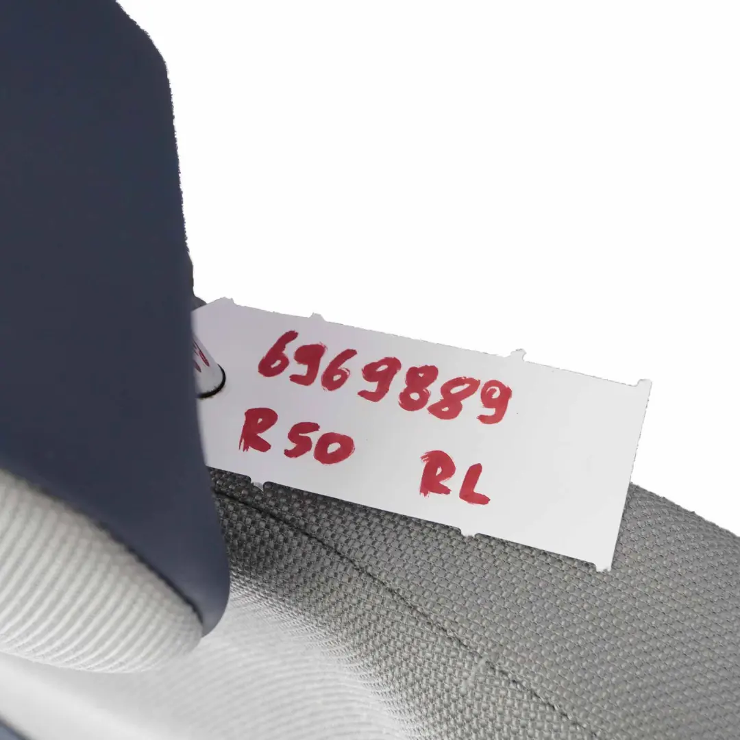 Rear Seat Backrest Mini R50 Rear Left N/S Cloth Leather Backrest Cover Checkmate - SKU 6969889 - Part number 6969889