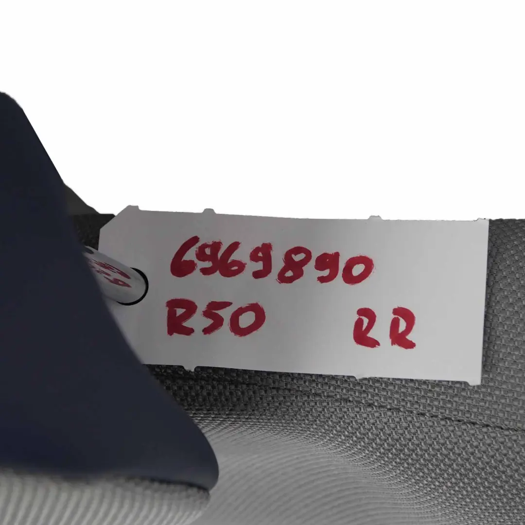 Backrest Mini R50 Rear Right O/S Cloth Leather Backrest Checkmate to Rear Seat with Part number 6969890 Rear Seat Backrest Mini R50 Rear Right O/S Cloth Leather Backrest Checkmate - SKU 6969890 - Part number 6969890