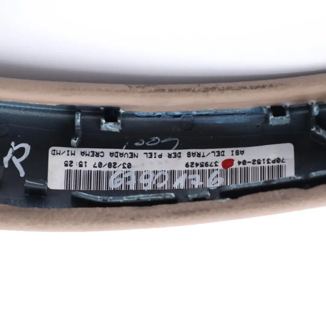 Panel Puerta Tire Manija Delantero Trasero Derecho Grab Cuero Camel para BMW X5 E70 con número de pieza 6970176 BMW X5 E70 Panel Puerta Tire Manija Delantero Trasero Derecho Grab Cuero Camel - SKU 6970176 - Número de pieza 6970176