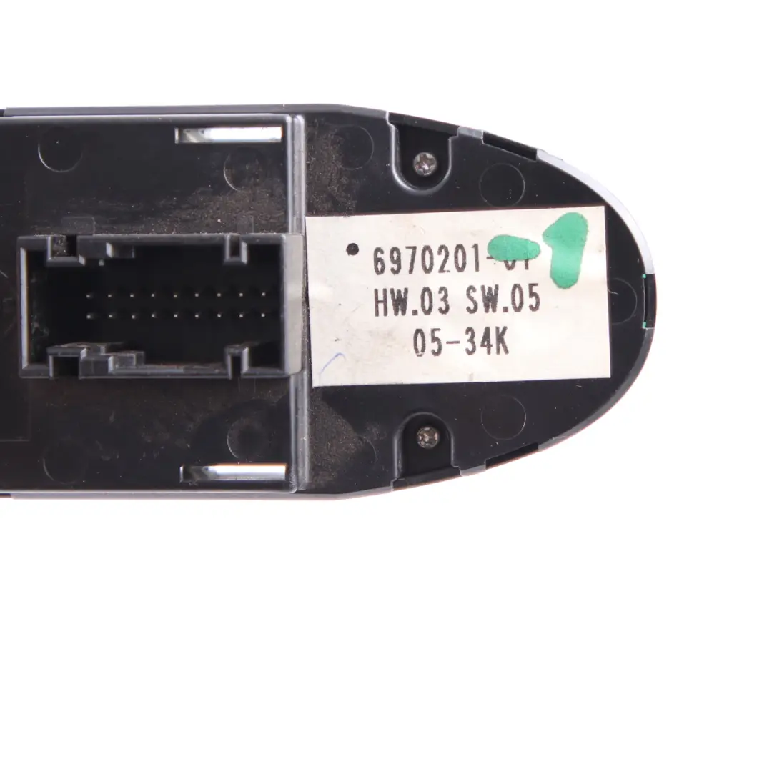 Window Lifter Switch Power Fold Unit Regulator Driver's Side to BMW E87 with Part number 6970201 BMW E87 Window Lifter Switch Power Fold Unit Regulator Driver's Side - SKU 6970201-1 - Part number 6970201