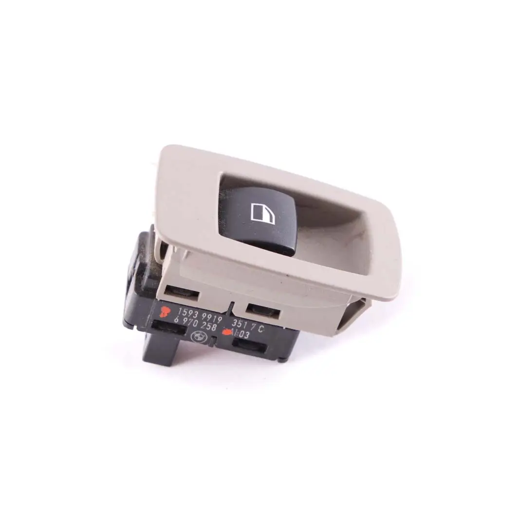 BMW Série 1 E87 Interrupteur Lève-Vitre Arrière Gauche Droite Beige - SKU 6970258 - Numéro de pièce 6970258