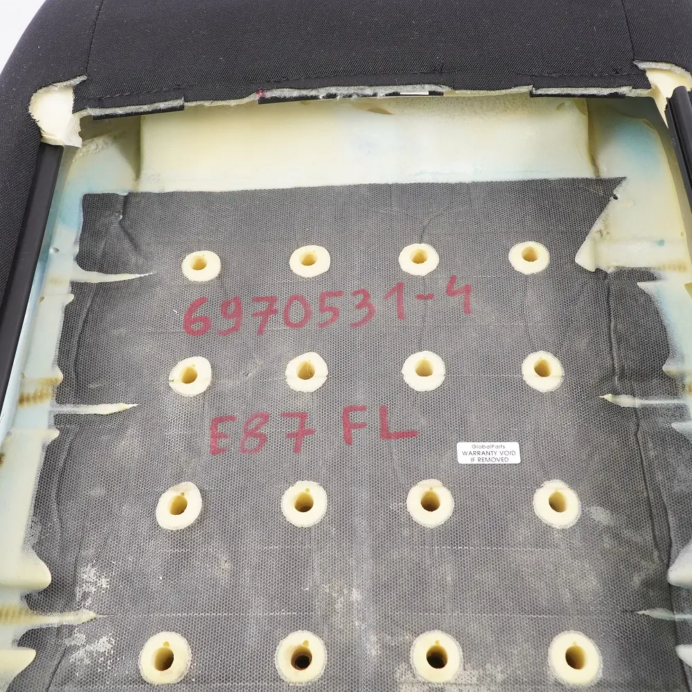 Vordersitz Links Lehne Bezug Stoff Network Anthrazit für BMW E87 LCI mit Teilenummer 6970531 BMW E87 LCI Vordersitz Links Lehne Bezug Stoff Network Anthrazit - SKU 6970531-4 - Teilenummer 6970531