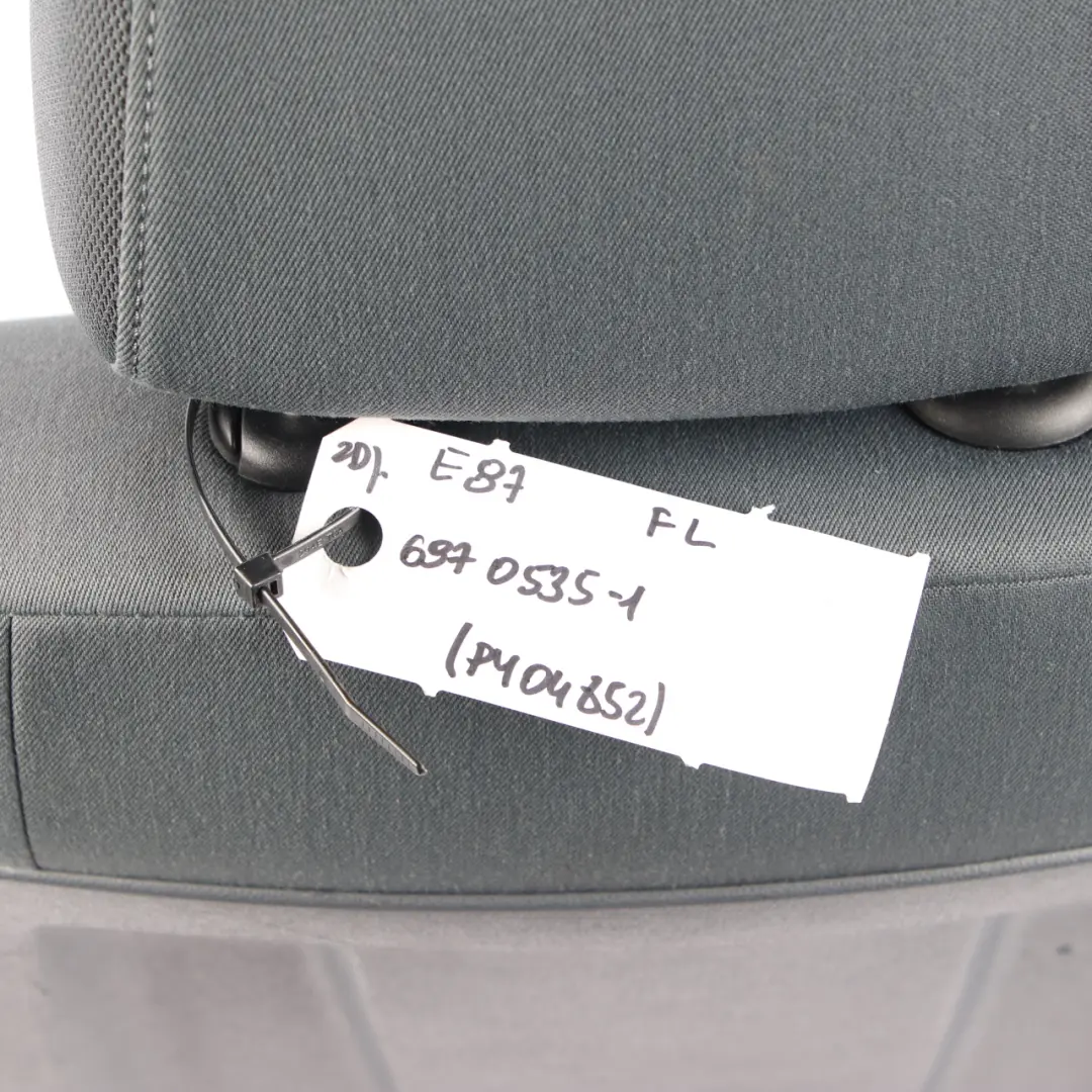 BMW 1 Series E87 Cloth Fabric Interior Seat Front Left N/S Network Alaska Grey - SKU 6970535-1 - Part number 6970535
