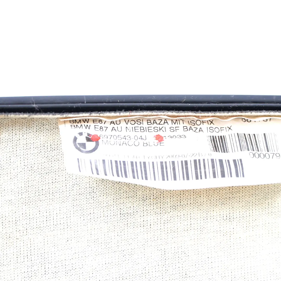 BMW E87 Asiento Delantero Izquierdo Derecho Funda Tela Monaco Azul - SKU 6970543 - Número de pieza 6970543
