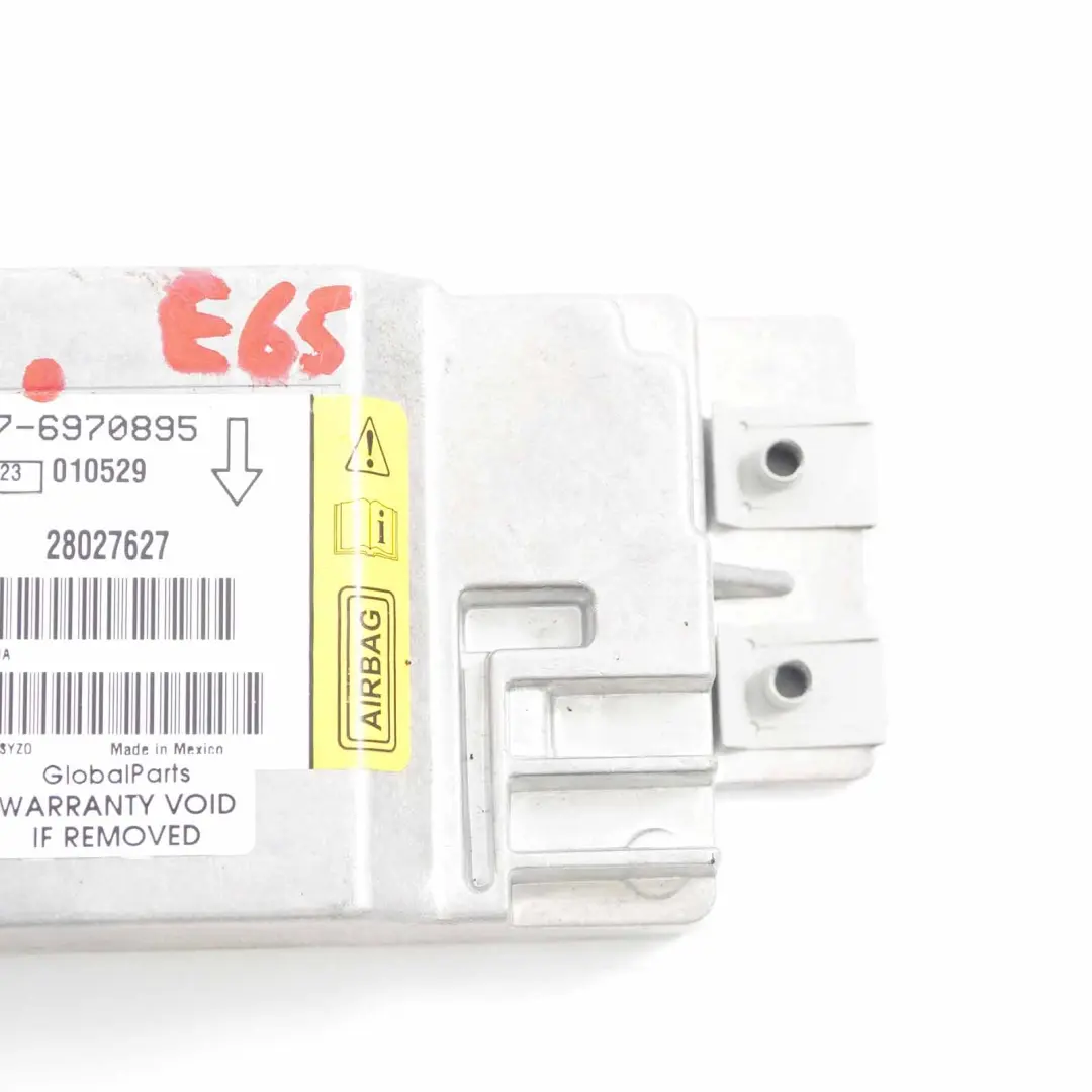 BMW E65 E66 Sensor Colisión Módulo Aire Lado Conductor Pilar B Derecho - SKU 6970895 - Número de pieza 6970895