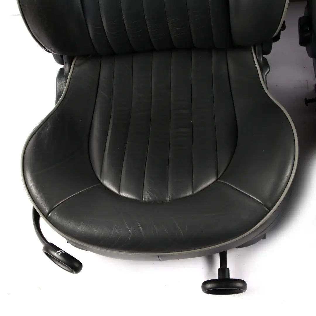 Seats Mini Cooper R50 Leather English Panther Black Front Rear Seat Park Lane to with Part number 6971124 Seats Mini Cooper R50 Leather English Panther Black Front Rear Seat Park Lane - SKU 6971124-1 - Part number 6971124