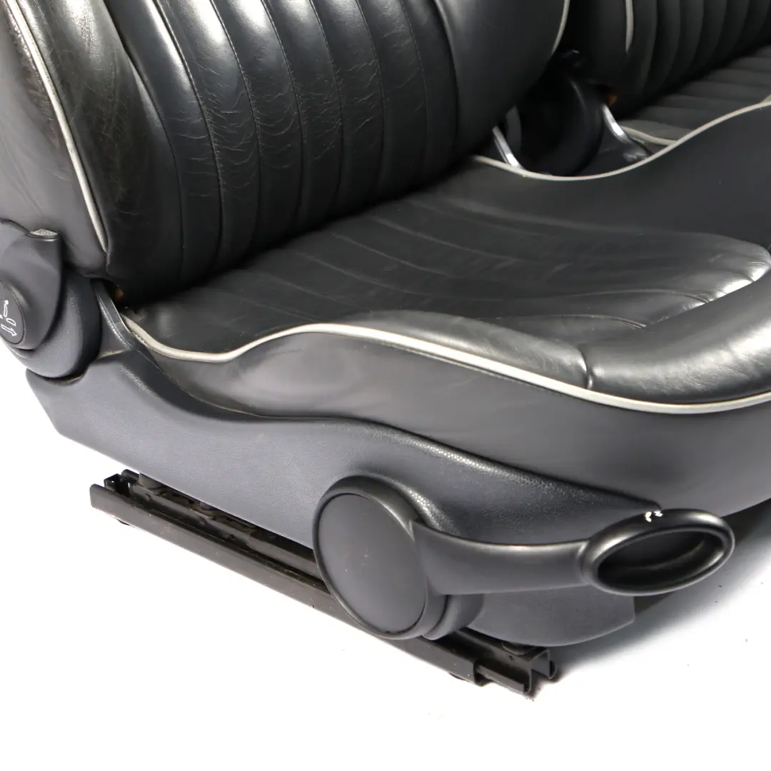 Seats Mini Cooper R50 Leather English Panther Black Front Rear Seat Park Lane to with Part number 6971124 Seats Mini Cooper R50 Leather English Panther Black Front Rear Seat Park Lane - SKU 6971124-1 - Part number 6971124