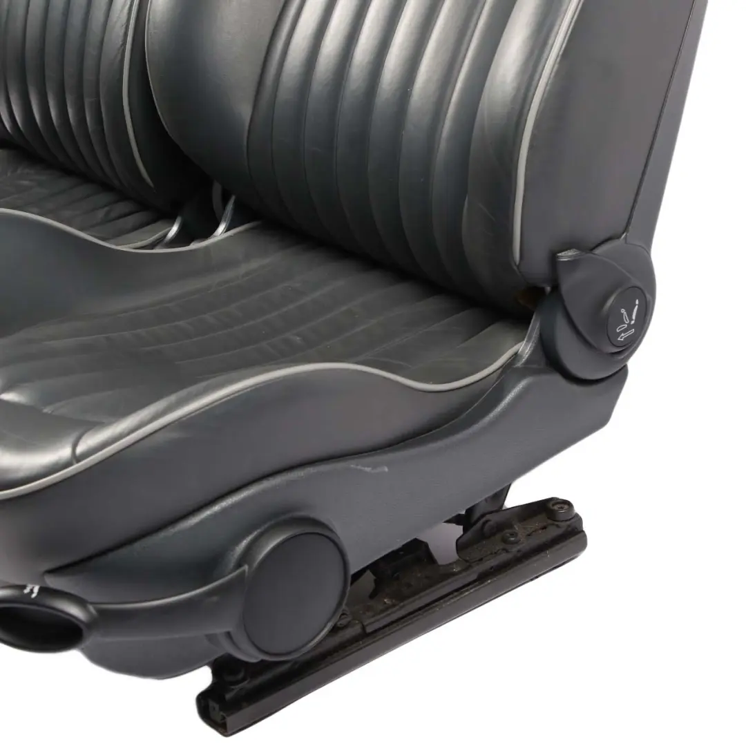 Seats Mini Cooper R50 Leather English Park Lane Panther Black Front Rear Seat to with Part number 6971124 Seats Mini Cooper R50 Leather English Park Lane Panther Black Front Rear Seat - SKU 6971124-2 - Part number 6971124