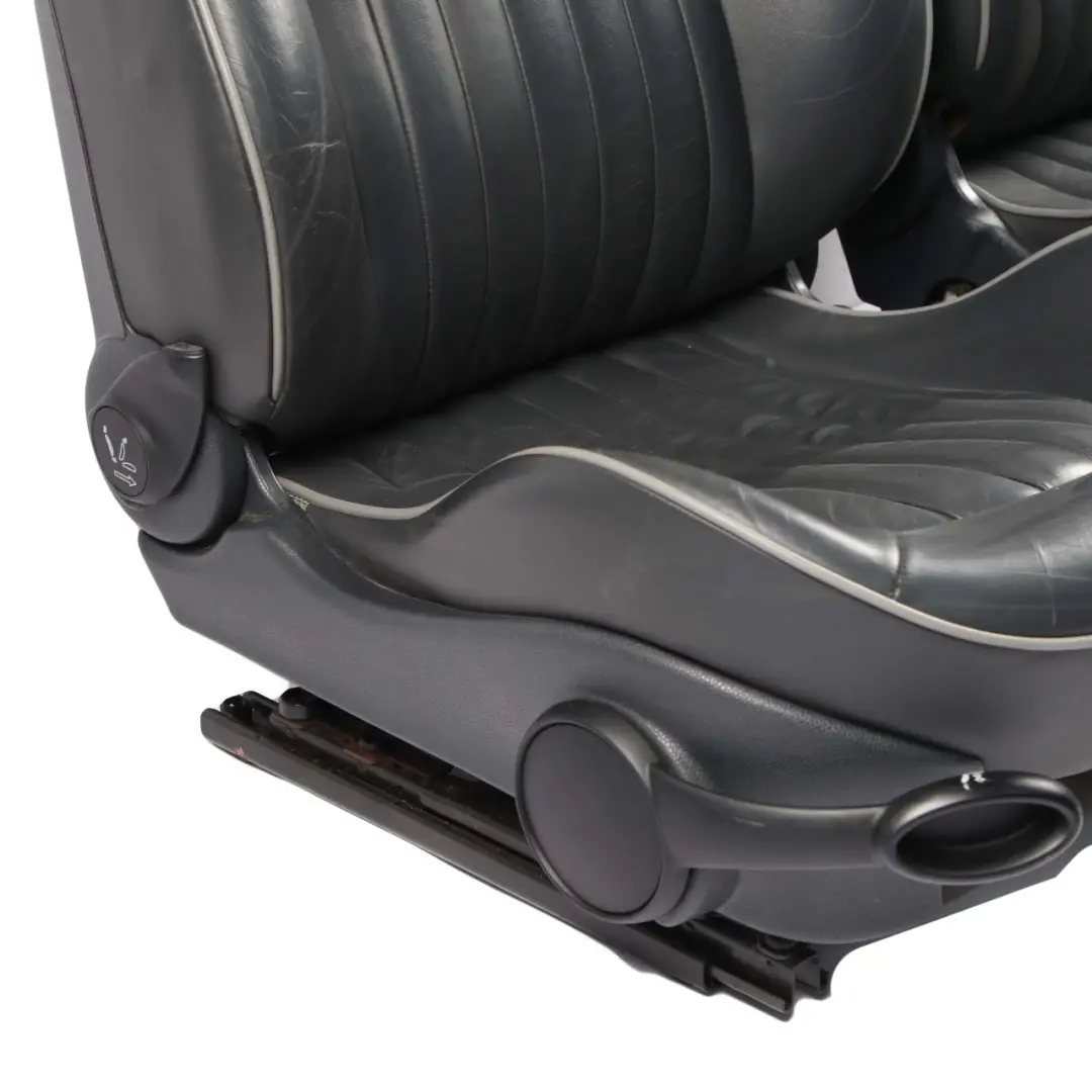 Seats Mini Cooper R50 Leather English Park Lane Panther Black Front Rear Seat to with Part number 6971124 Seats Mini Cooper R50 Leather English Park Lane Panther Black Front Rear Seat - SKU 6971124-2 - Part number 6971124