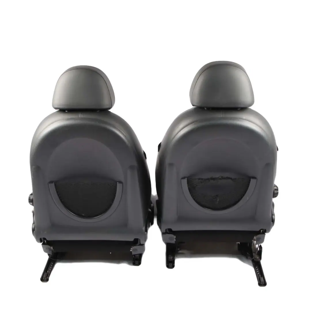  Seats Mini Cooper R50 Leather English Park Lane Panther Black Front Rear Seat - SKU 6971124-2 - Part number 6971124