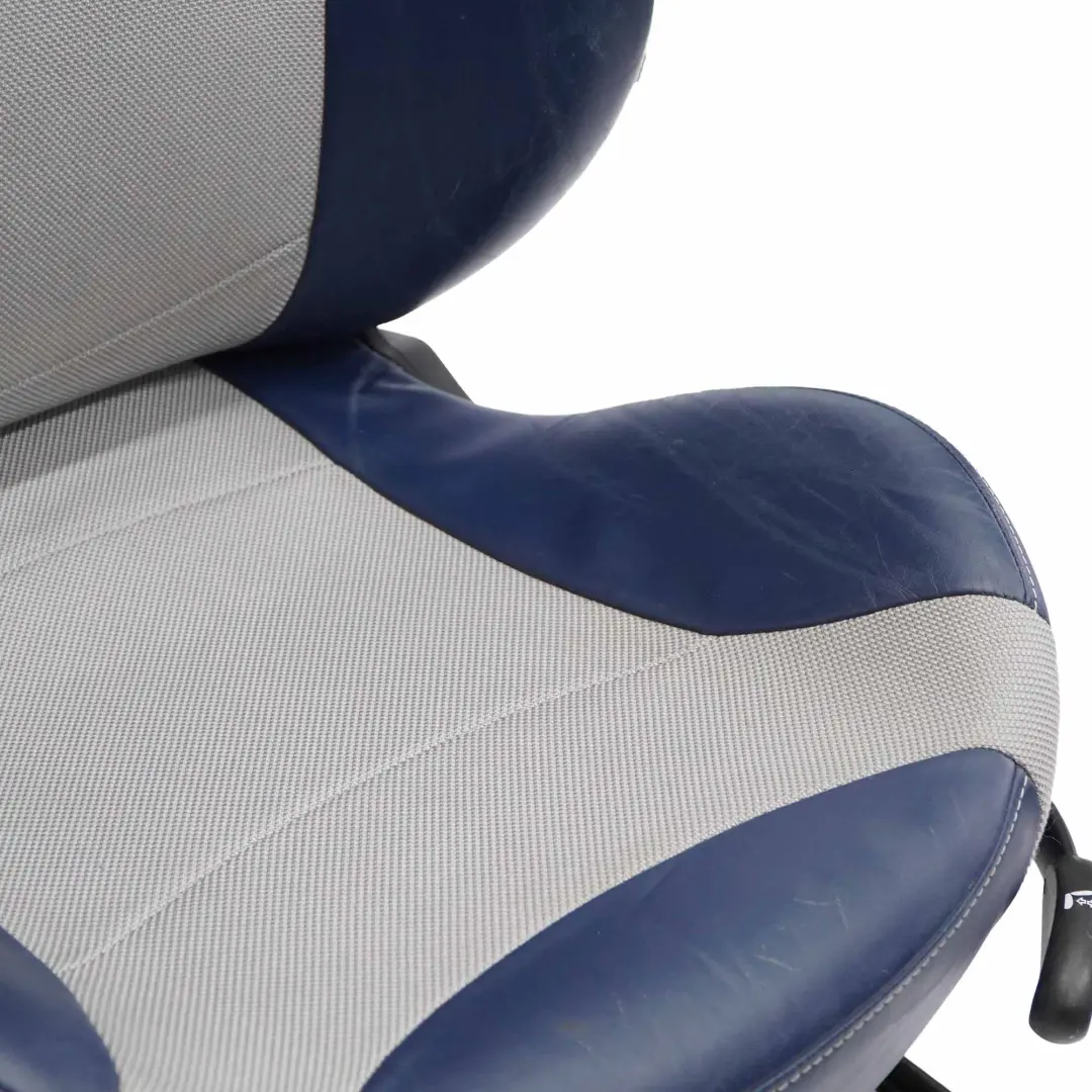 Sedile anteriore Mini R50 Sinistro Riscaldato Sport Checkmate Blu Panno Pelle - SKU 6971127-1 - Numero di parte 6971127