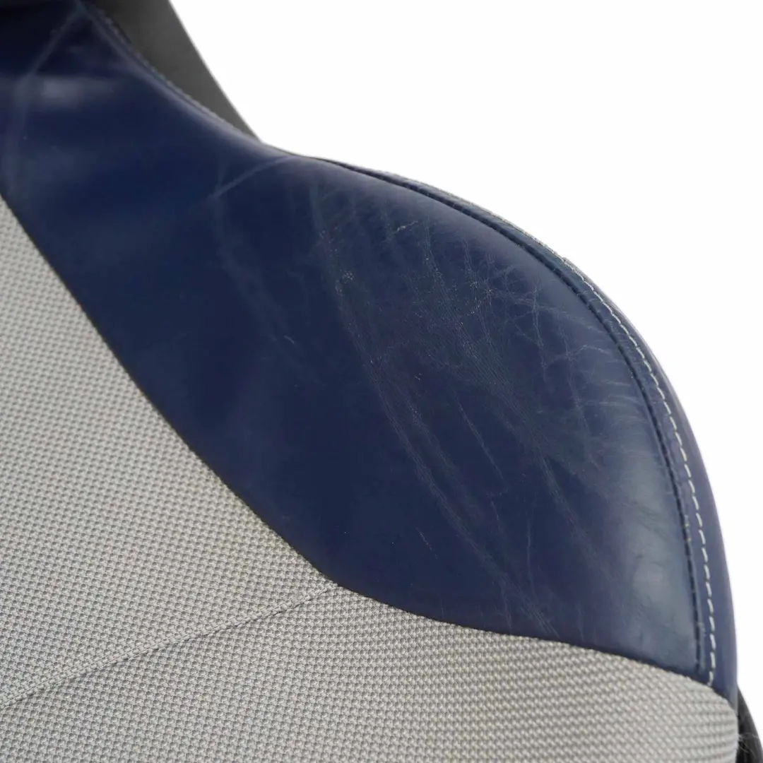  Siège Avant Mini R50 R53 Gauche Chauffé Sport Checkmate Bleu Tissu Cuir - SKU 6971127-1 - Numéro de pièce 6971127