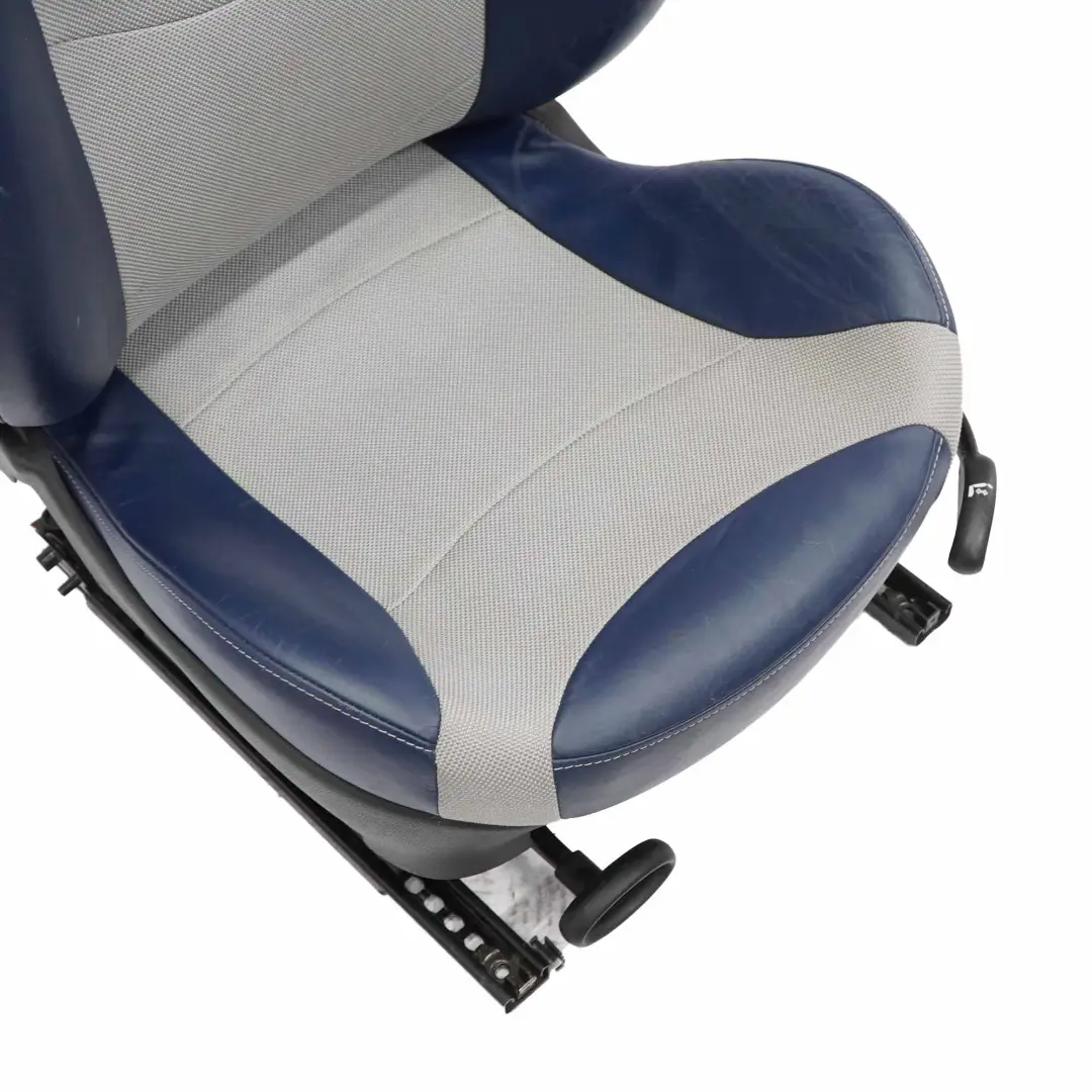  Sedile anteriore Mini R50 Sinistro Riscaldato Sport Checkmate Blu Panno Pelle - SKU 6971127-1 - Numero di parte 6971127