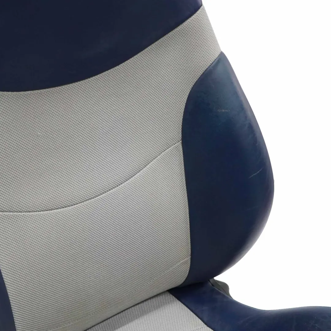  Front Seat Mini R50 R53 Right O/S Heated Sport Checkmate Blue Cloth Leather - SKU 6971128-1 - Part number 6971128
