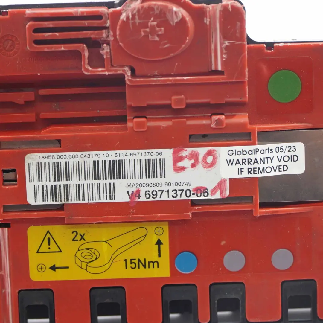 Distribution Box to BMW E81 E82 X1 E84 E87 E90 E91 E92 Power with Part number 6971370 BMW E81 E82 X1 E84 E87 E90 E91 E92 Power Distribution Box - SKU 6971370-1 - Part number 6971370