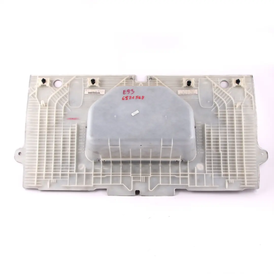 Carenatura Copertura Parete Divisoria Abitacolo Mensola Grigio per BMW E93 con numero di parte 6971569 BMW E93 Carenatura Copertura Parete Divisoria Abitacolo Mensola Grigio - SKU 6971569 - Numero di parte 6971569