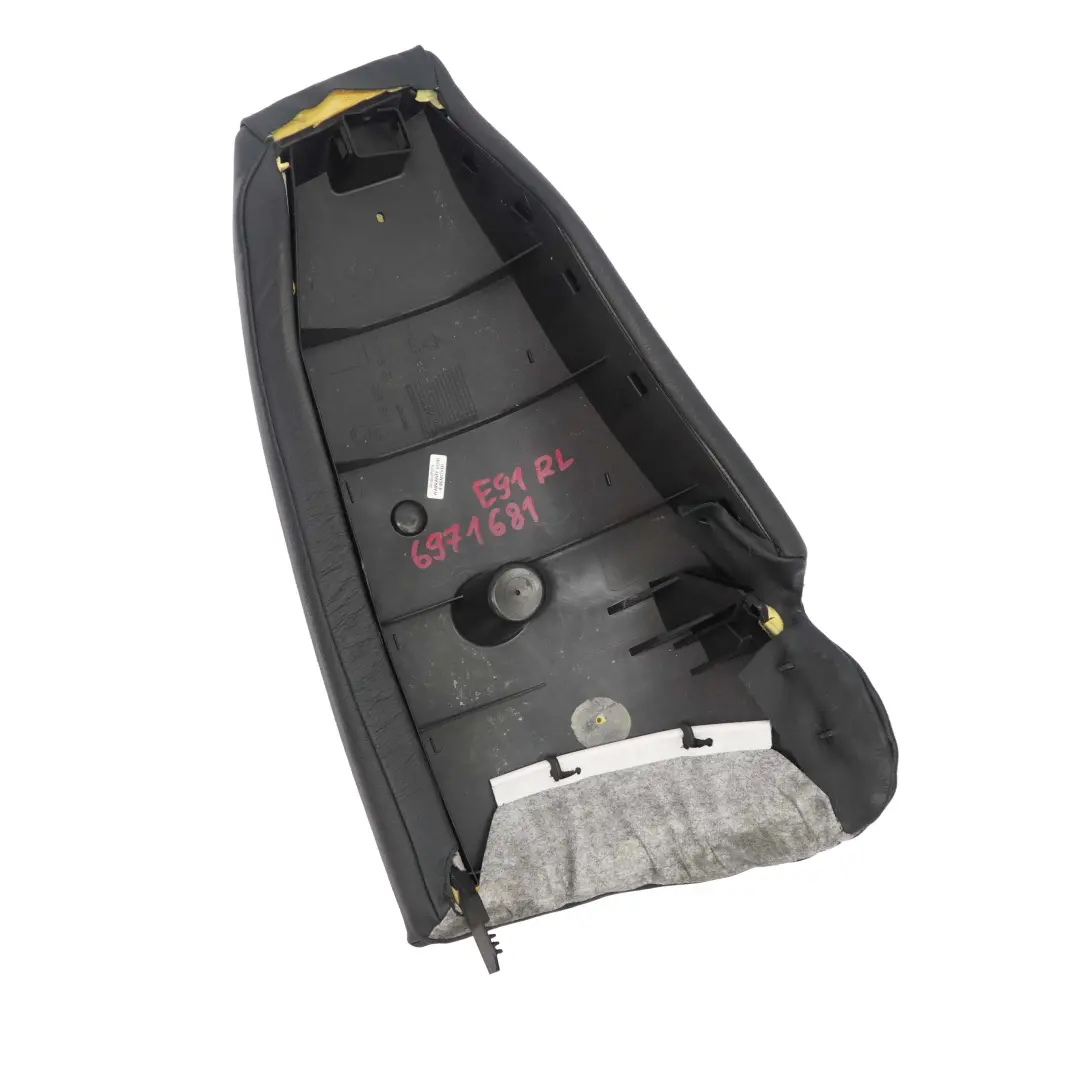BMW E91 Touring Asiento Trasero Izquierdo Lateral Acabado Cuero Negro Dakota - SKU 6971681 - Número de pieza 6971681