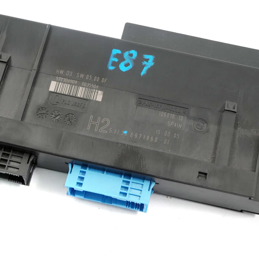 BMW E87 ECU Junction Box Body Control Module Unit H2 PL2 JBBFE - SKU 6971960 - Part number 6971960