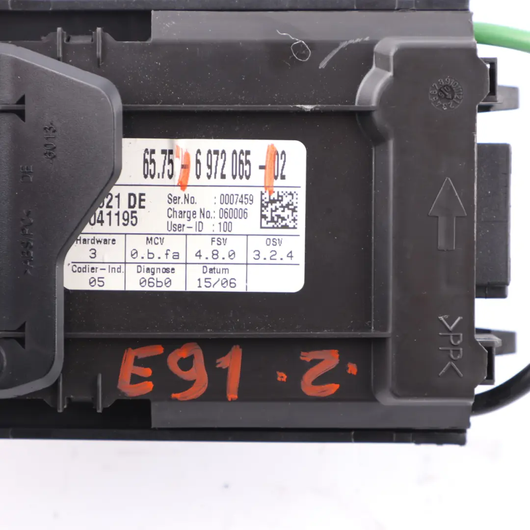 Sonic Einbruchmeldeanlage Sensor Modul für BMW E91 Touring Ultra mit Teilenummer 6972065 BMW E91 Touring Ultra Sonic Einbruchmeldeanlage Sensor Modul - SKU 6972065 - Teilenummer 6972065