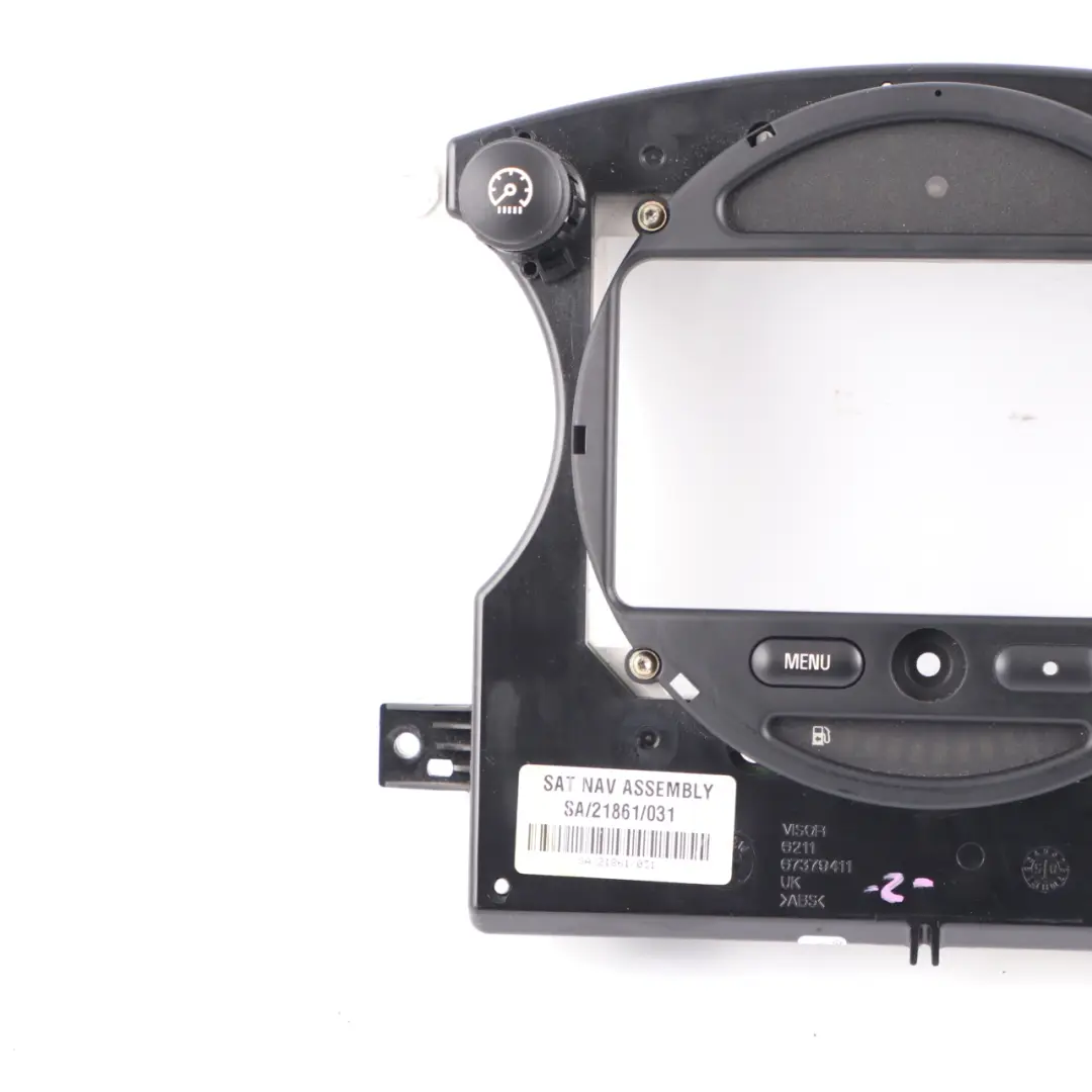 Sat Nav GPS Dashboard Display Head Unit Frame Cover to Mini R50 R52 R53 with Part number 6972084 Mini R50 R52 R53 Sat Nav GPS Dashboard Display Head Unit Frame Cover - SKU 6972084-1 - Part number 6972084