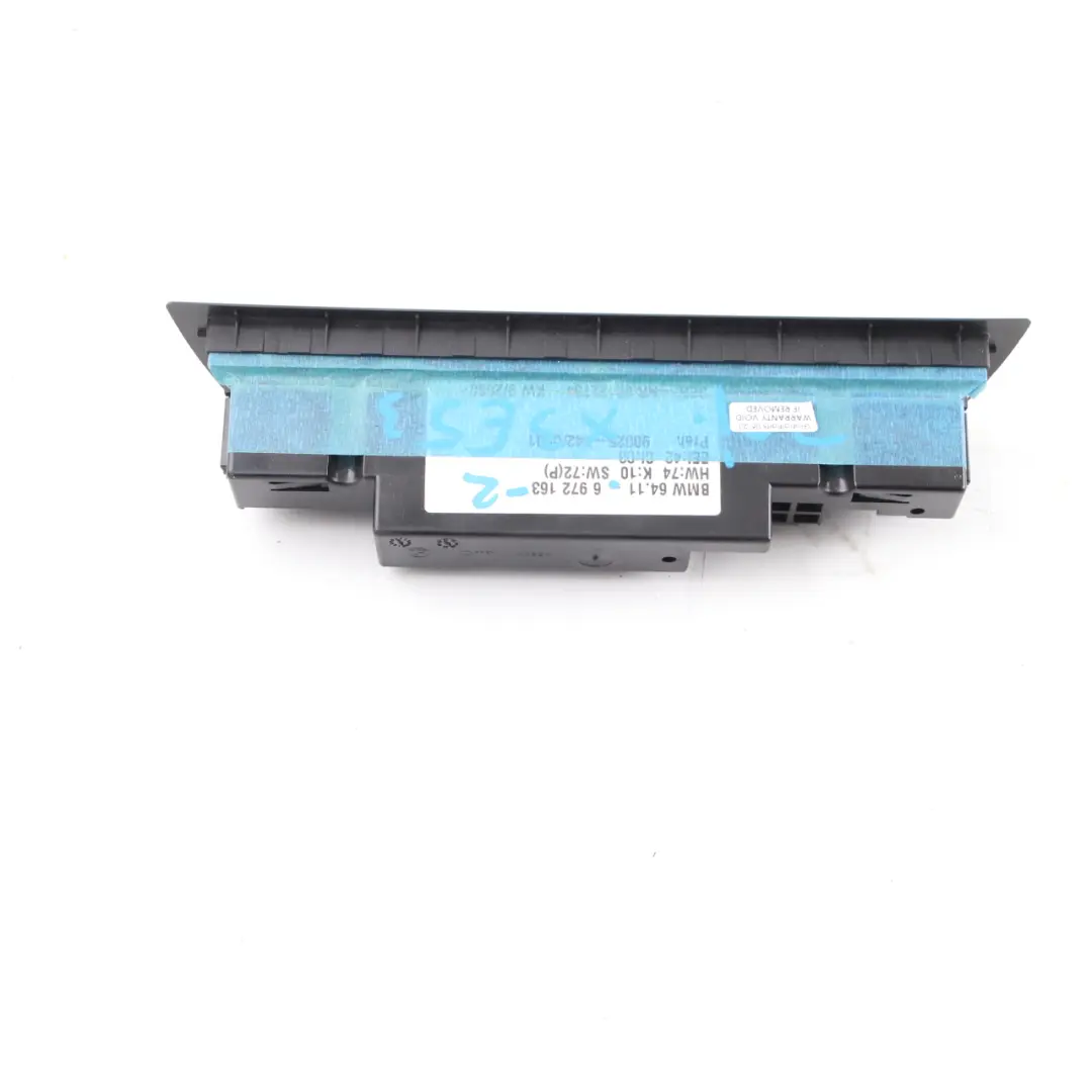 A/C Air Conditioning Control Switches to BMW X5 E53 Automatic with Part number 6972163 BMW X5 E53 Automatic A/C Air Conditioning Control Switches - SKU 6972163-2 - Part number 6972163