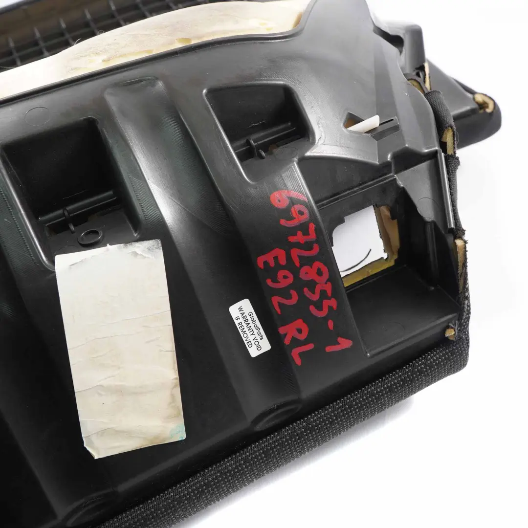 BMW 3 Series E92 Cloth Fabric Black Anthracite Rear Seat Cover Couch Left N/S - SKU 6972855-1 - Part number 6972855