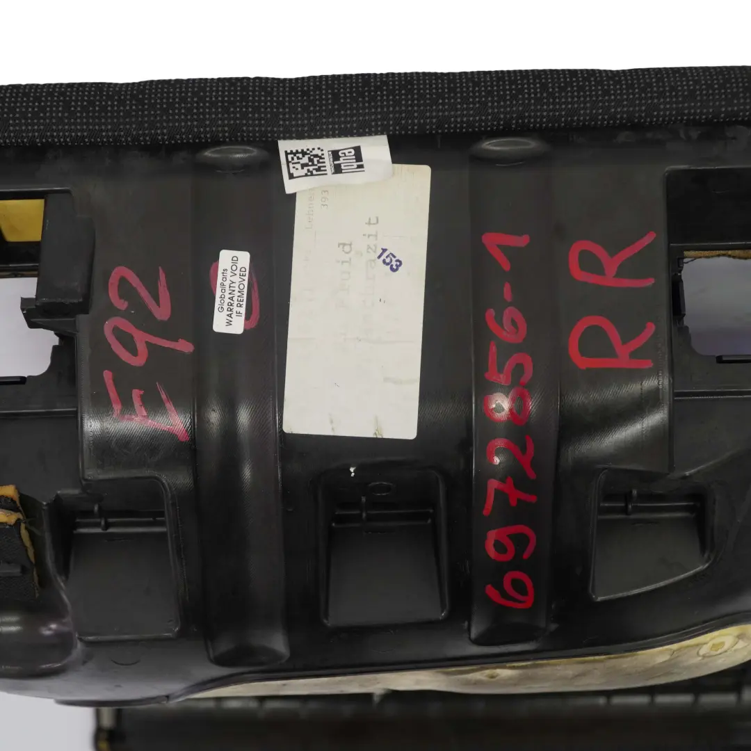 Bezug Sitz Hinten Rechts Stoff Anthrazit ALAT für BMW 3 er E92 E92N LCI mit Teilenummer 6972856 BMW 3 er E92 E92N LCI Bezug Sitz Hinten Rechts Stoff Anthrazit ALAT - SKU 6972856-1 - Teilenummer 6972856