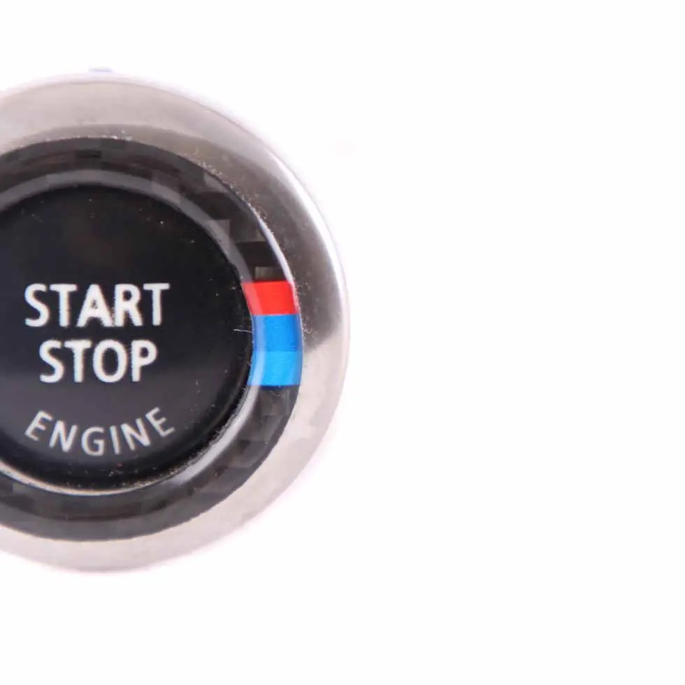 BMW E92 E93 Start Stop Ignition Switch Button Black M Carbon Look - SKU 6973276-3 - Part number 6973276