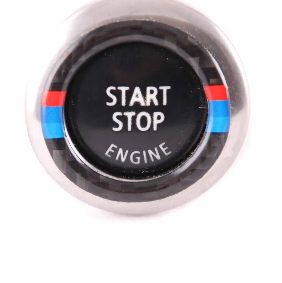 BMW E92 E93 Start Stop Ignition Switch Button Black M Carbon Look - SKU 6973276-3 - Part number 6973276