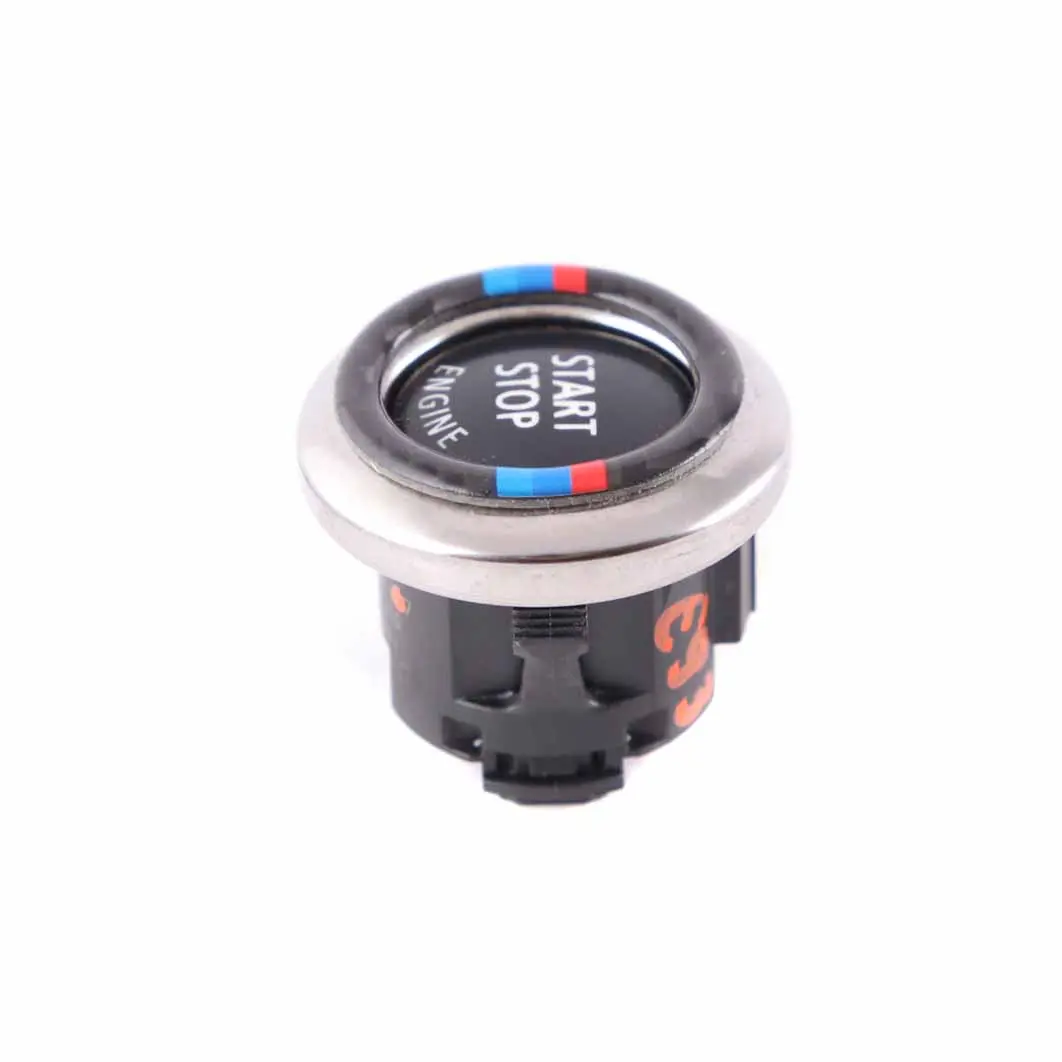 BMW E92 E93 Start Stop Ignition Switch Button Black M Carbon Look - SKU 6973276-3 - Part number 6973276