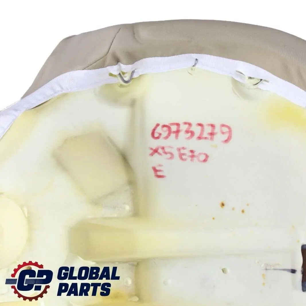 BMW X5 E70 Sedile Posteriore Panca Divano Base Divano Beige Pelle Nevada - SKU 6973279 - Numero di parte 6973279