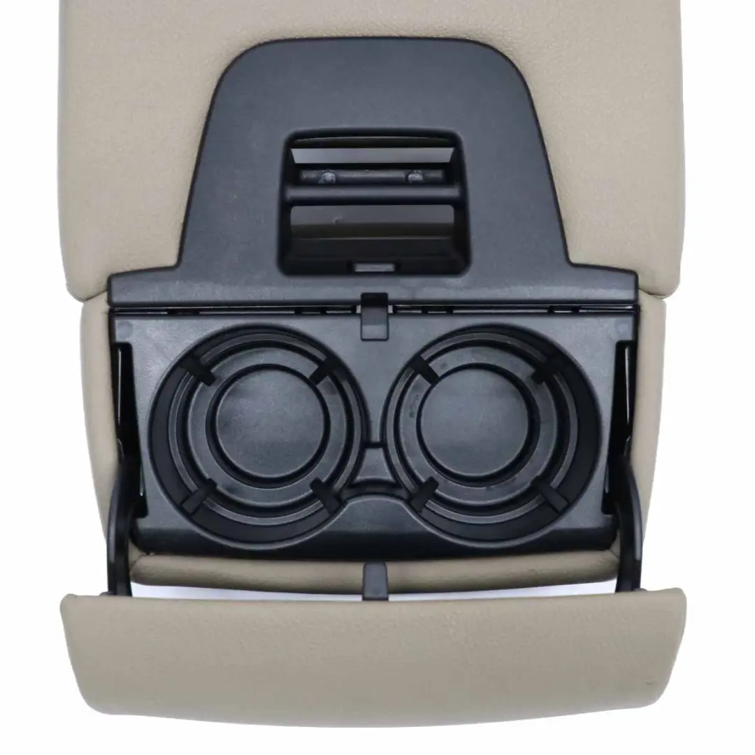 BMW X5 E70 Respaldo Asiento Trasero Izquierdo Apoyabrazos Cuero Nevada Camel - SKU 6973313 - Número de pieza 6973313