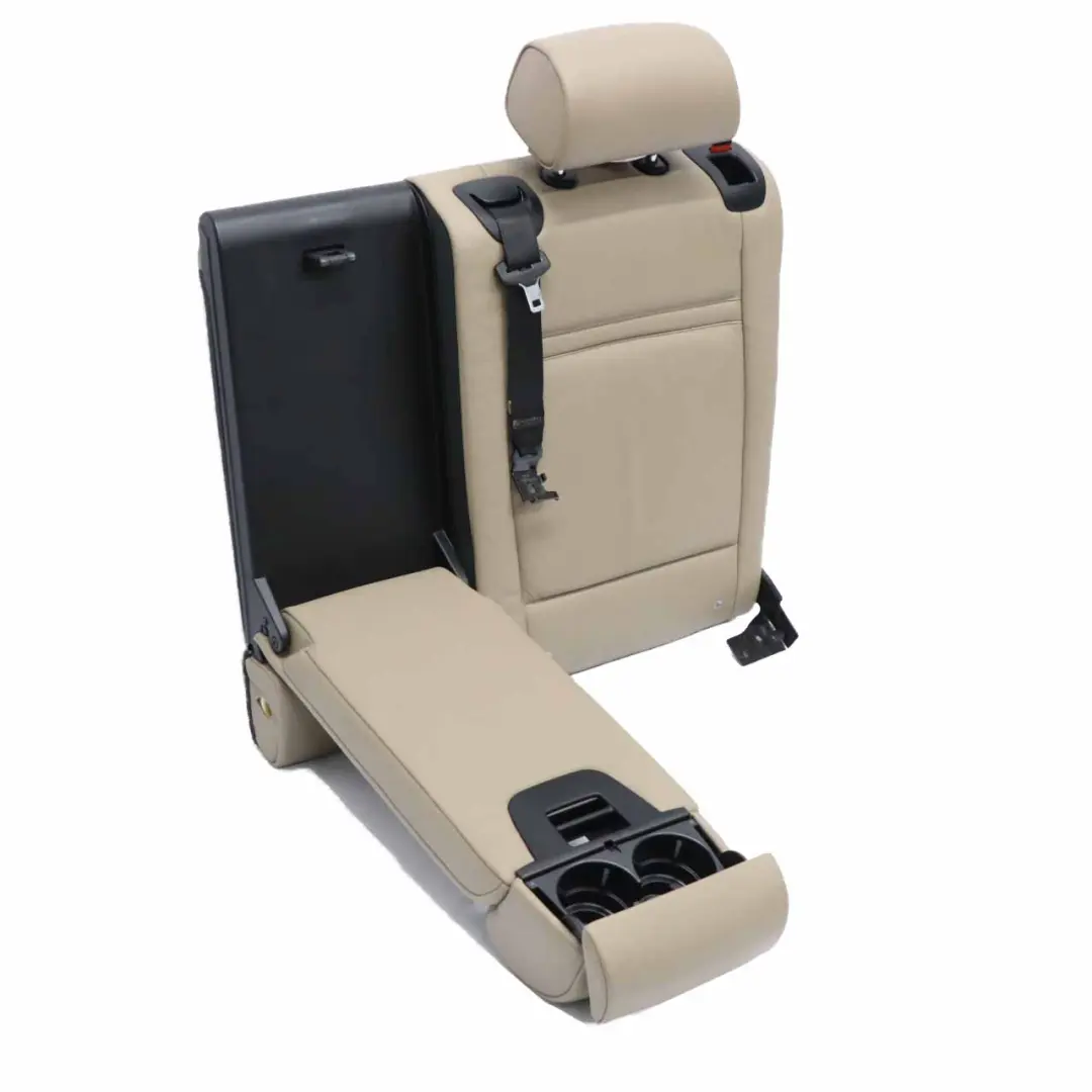 BMW X5 E70 Respaldo Asiento Trasero Izquierdo Apoyabrazos Cuero Nevada Camel - SKU 6973313 - Número de pieza 6973313