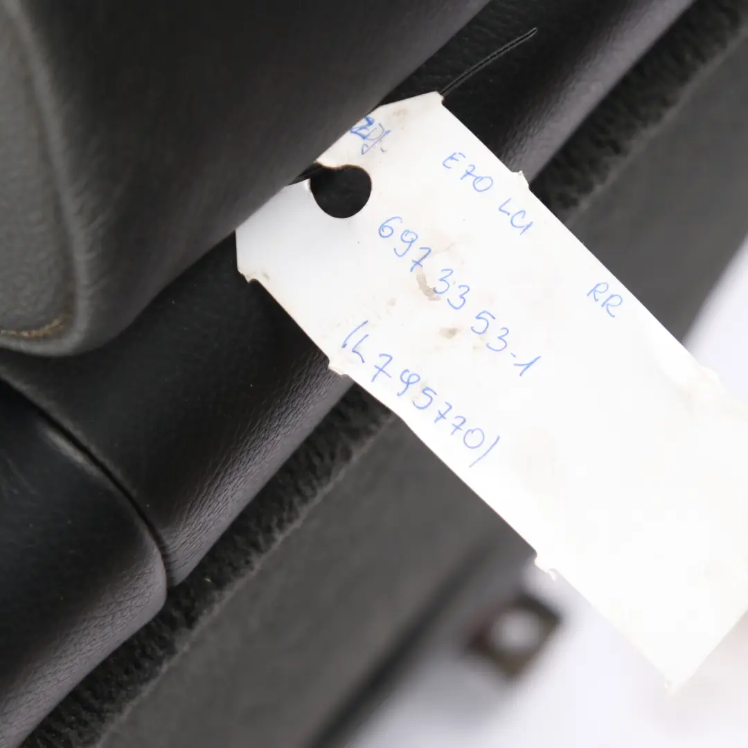 Siège arrière dossier droit banquette cuir noir pour 7 places pour BMW X5 E70 à propos du numéro de pièce 6973353 BMW X5 E70 Siège arrière dossier droit banquette cuir noir pour 7 places - SKU 6973353-1 - Numéro de pièce 6973353