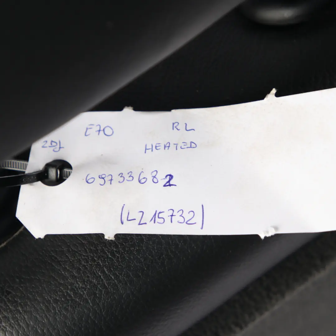 Left N/S Heated Backrest Bench Black Leather For 7 Seats to Rear Seat BMW X5 E70 with Part number 6973368 Rear Seat BMW X5 E70 Left N/S Heated Backrest Bench Black Leather For 7 Seats - SKU 6973368-2 - Part number 6973368